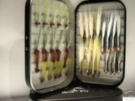 36 Clouser Clousers flies in Fly Box