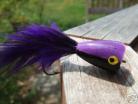 Black Purple Popper Larg Bass Bug