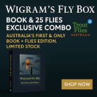 Wigram’s Fly Box Book + 25 Famous Flies from the Book – Exclusive Combo