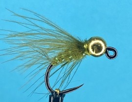Euro Jig CDC Olive Nymph