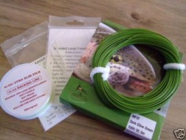 Fly Fishing Floating Line Combo Backing Leader