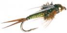  Tungsten Bead Hotwire Prince Nymph Green/Yellow